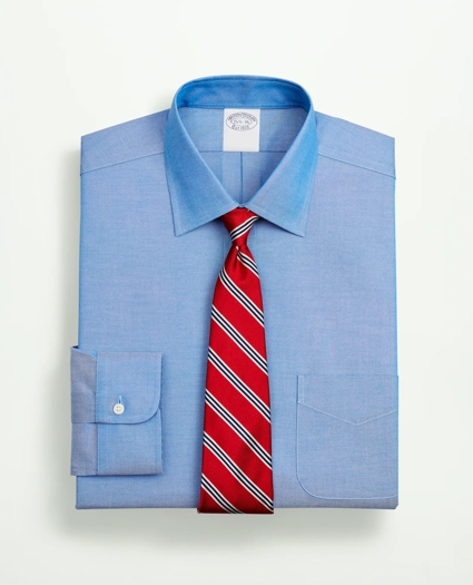 Stretch Supima® Cotton Non-Iron Pinpoint Oxford Ainsley Collar Dress Shirt, image 1