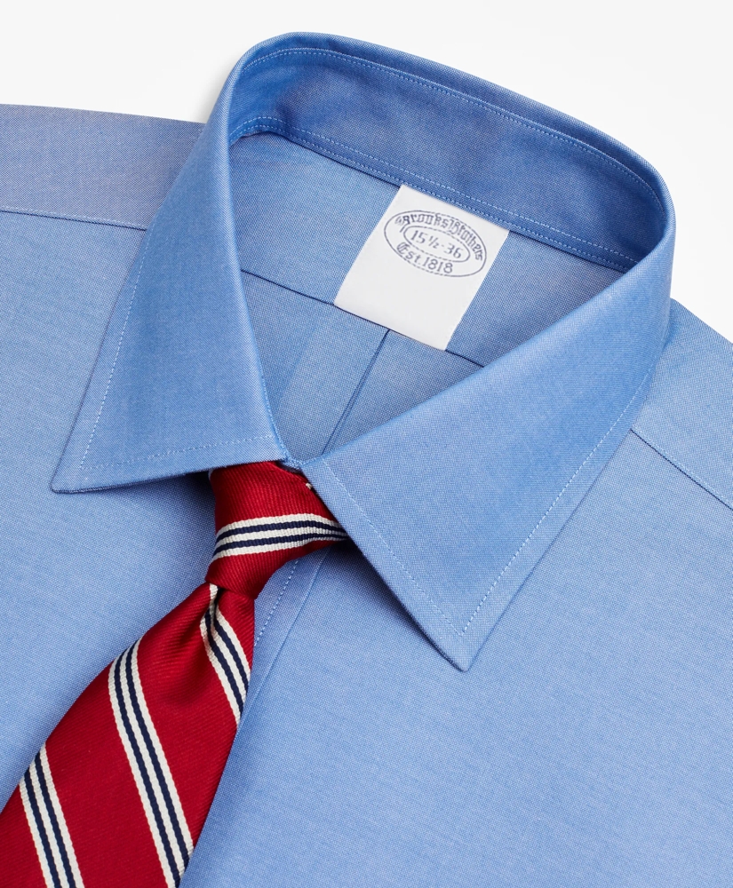 Stretch Supima® Cotton Non-Iron Pinpoint Oxford Ainsley Collar Dress Shirt, image 2