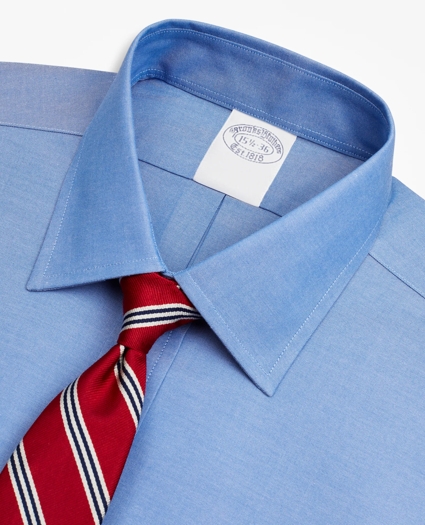Stretch Supima® Cotton Non-Iron Pinpoint Oxford Ainsley Collar Dress Shirt, image 2