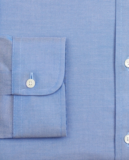 Stretch Supima® Cotton Non-Iron Pinpoint Oxford Ainsley Collar Dress Shirt, image 3