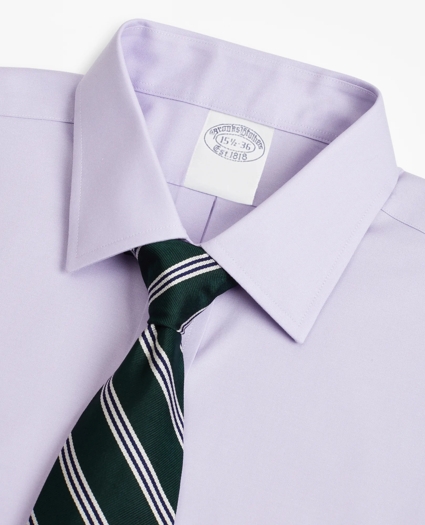 Stretch Supima® Cotton Non-Iron Pinpoint Oxford Ainsley Collar Dress Shirt, image 2