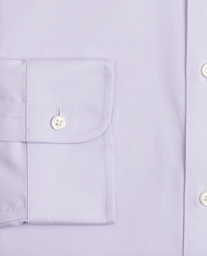 Stretch Supima® Cotton Non-Iron Pinpoint Oxford Ainsley Collar Dress Shirt, image 3