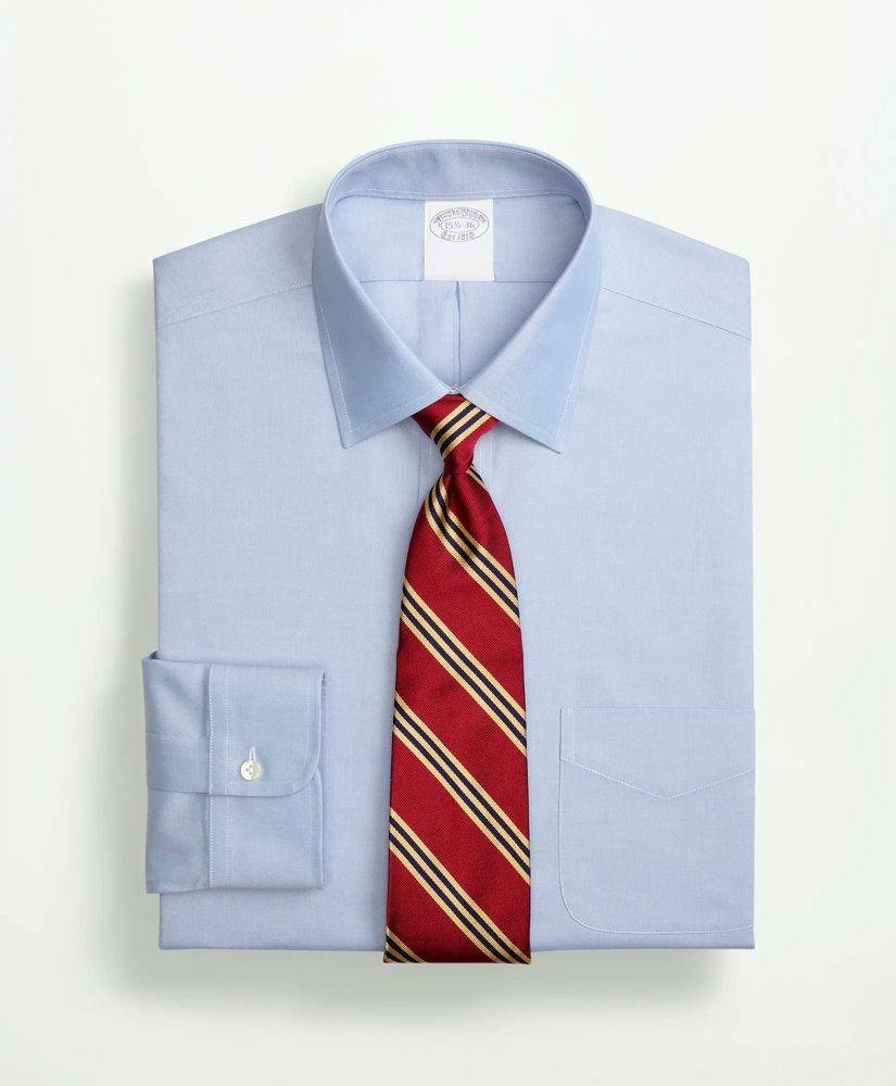 Stretch Supima® Cotton Non-Iron Pinpoint Oxford Ainsley Collar Dress Shirt, image 1