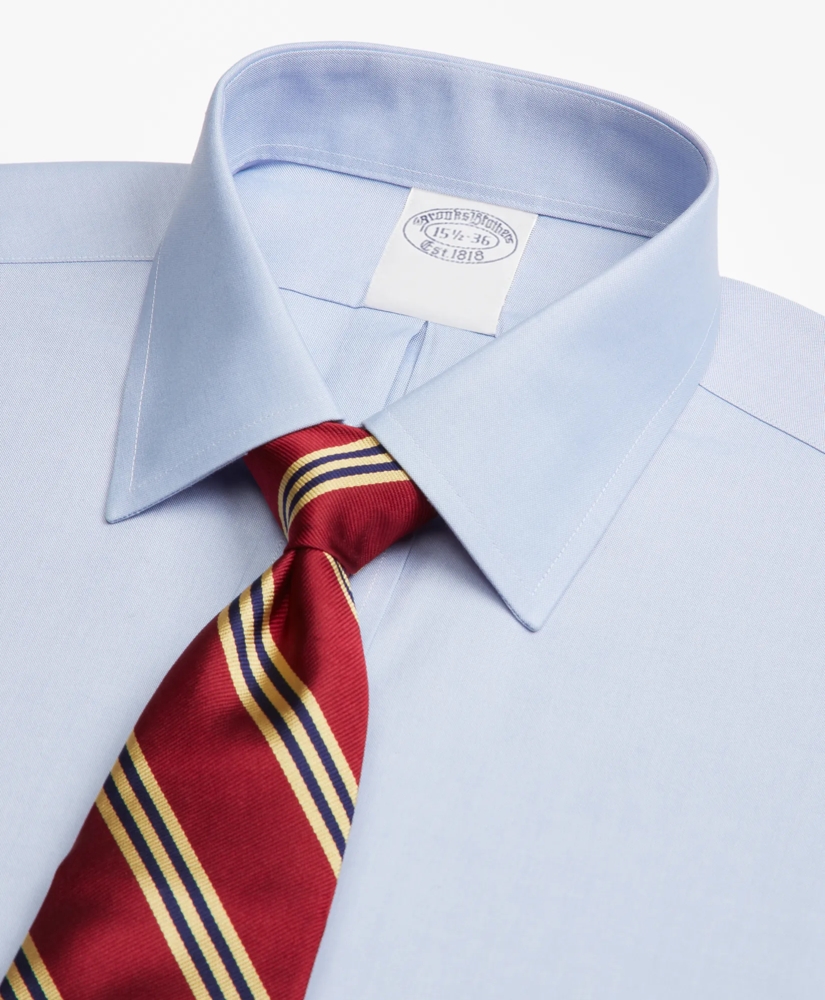 Stretch Supima® Cotton Non-Iron Pinpoint Oxford Ainsley Collar Dress Shirt, image 2