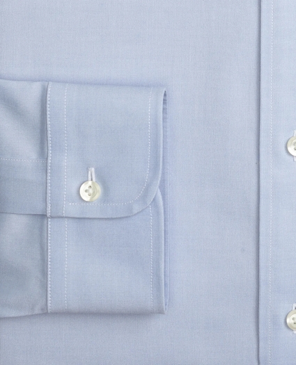 Stretch Supima® Cotton Non-Iron Pinpoint Oxford Ainsley Collar Dress Shirt, image 3