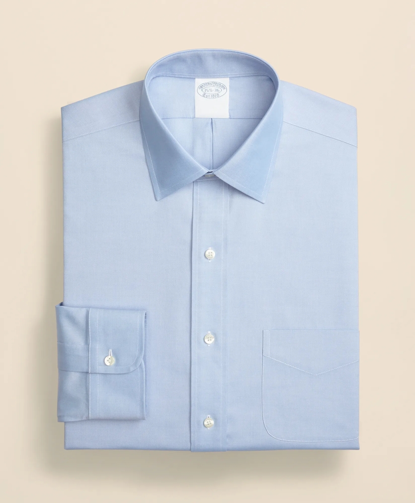 Stretch Supima&reg; Cotton Non-Iron Pinpoint Oxford Ainsley Collar Dress Shirt, image 6