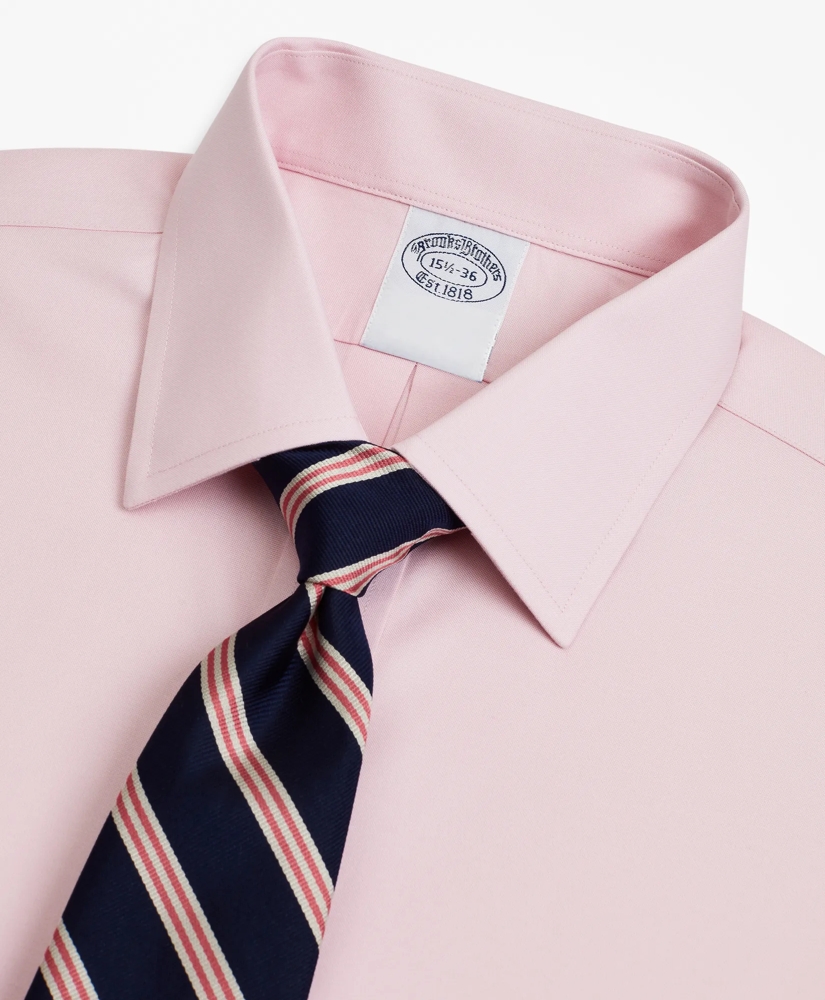 Stretch Supima® Cotton Non-Iron Pinpoint Oxford Ainsley Collar Dress Shirt, image 2