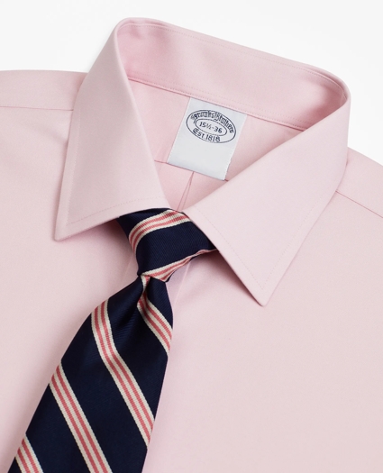 Stretch Supima® Cotton Non-Iron Pinpoint Oxford Ainsley Collar Dress Shirt, image 2