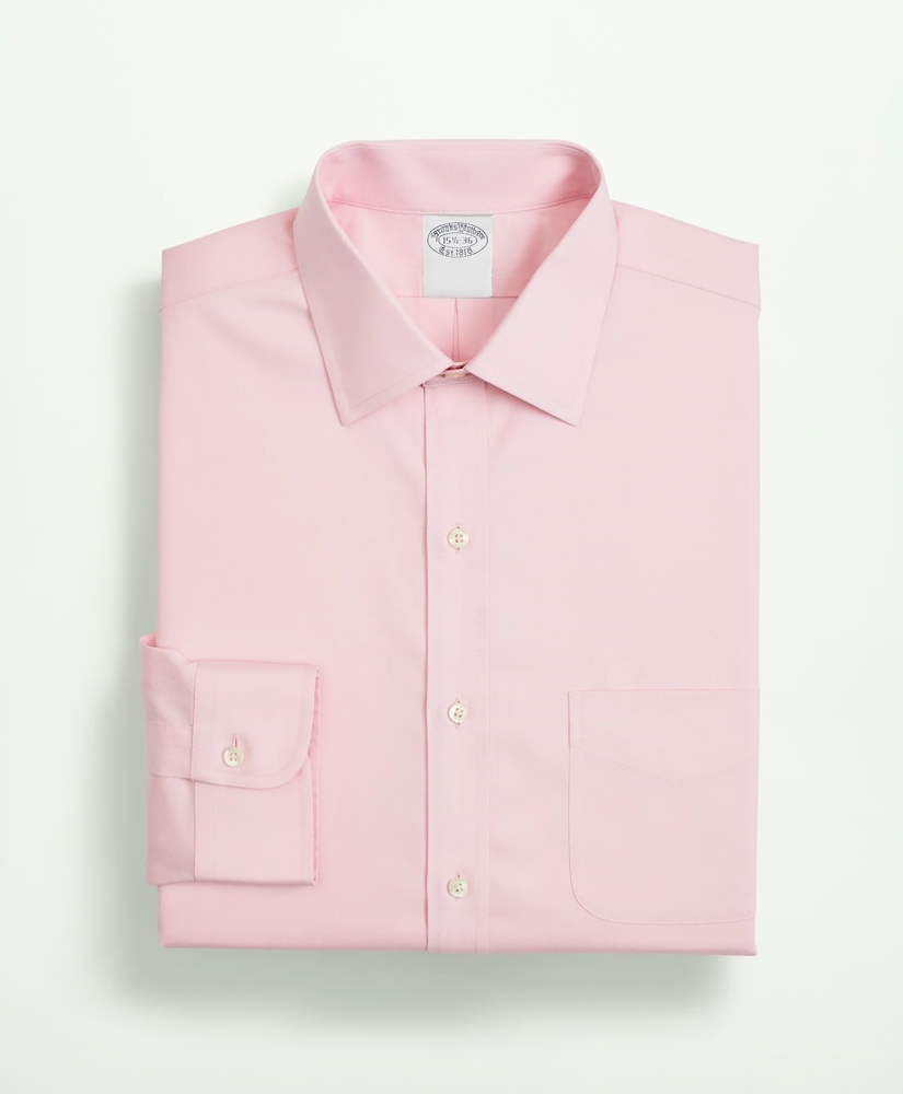 Stretch Supima® Cotton Non-Iron Pinpoint Oxford Ainsley Collar Dress Shirt, image 4