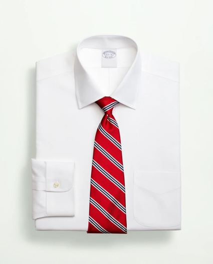 Stretch Supima® Cotton Non-Iron Pinpoint Oxford Ainsley Collar Dress Shirt, image 1
