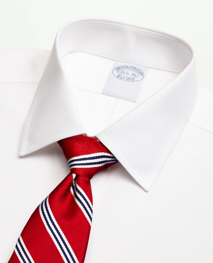 Stretch Supima® Cotton Non-Iron Pinpoint Oxford Ainsley Collar Dress Shirt, image 2