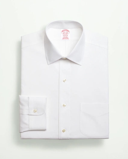 Stretch Supima® Cotton Non-Iron Pinpoint Oxford Ainsley Collar Dress Shirt, image 3