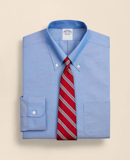 Stretch Supima&reg; Cotton Non-Iron Pinpoint Oxford Button-Down Collar Dress Shirt, image 1