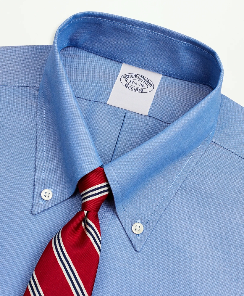 Stretch Supima® Cotton Non-Iron Pinpoint Oxford Button-Down Collar Dress Shirt, image 2