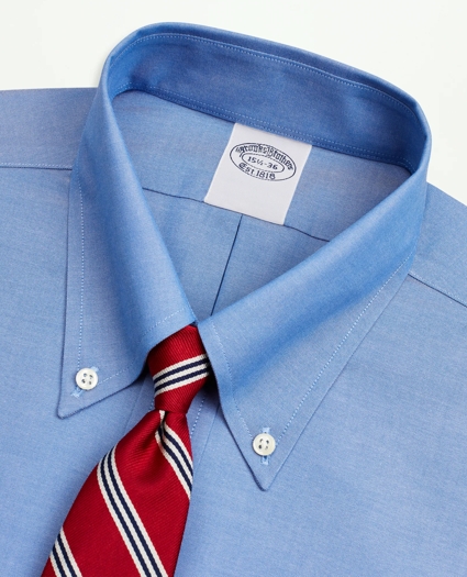 Stretch Supima® Cotton Non-Iron Pinpoint Oxford Button-Down Collar Dress Shirt, image 2