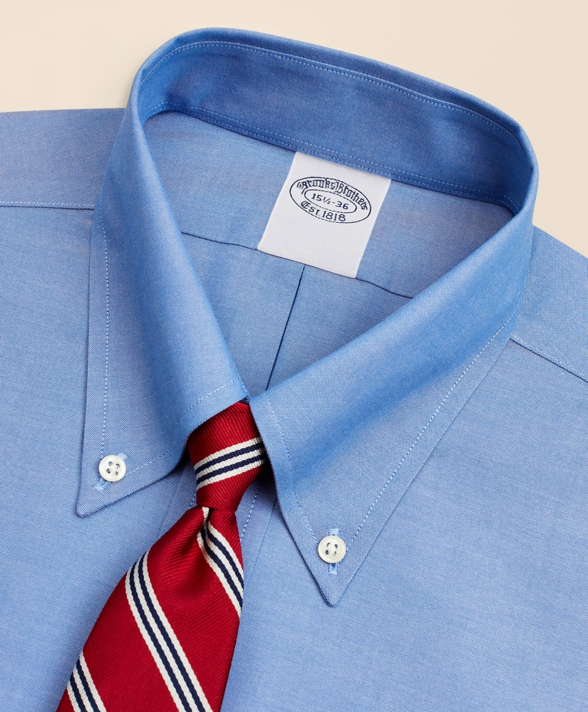 Stretch Supima&reg; Cotton Non-Iron Pinpoint Oxford Button-Down Collar Dress Shirt, image 2