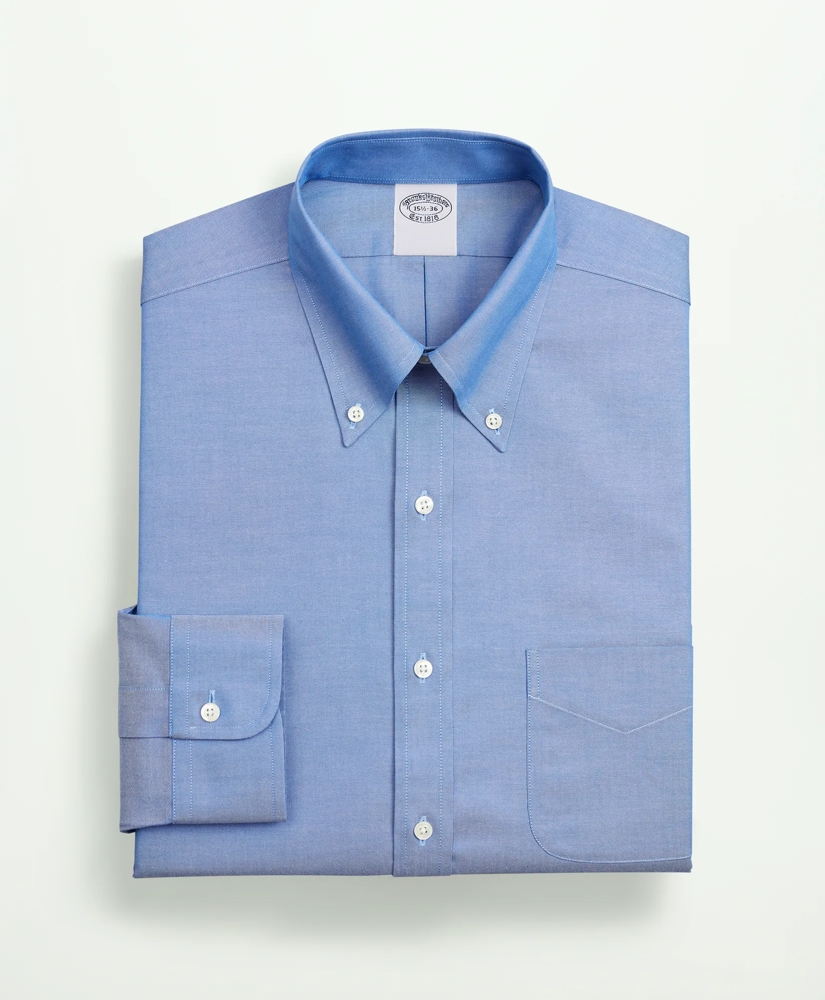 Stretch Supima® Cotton Non-Iron Pinpoint Oxford Button-Down Collar Dress Shirt, image 4