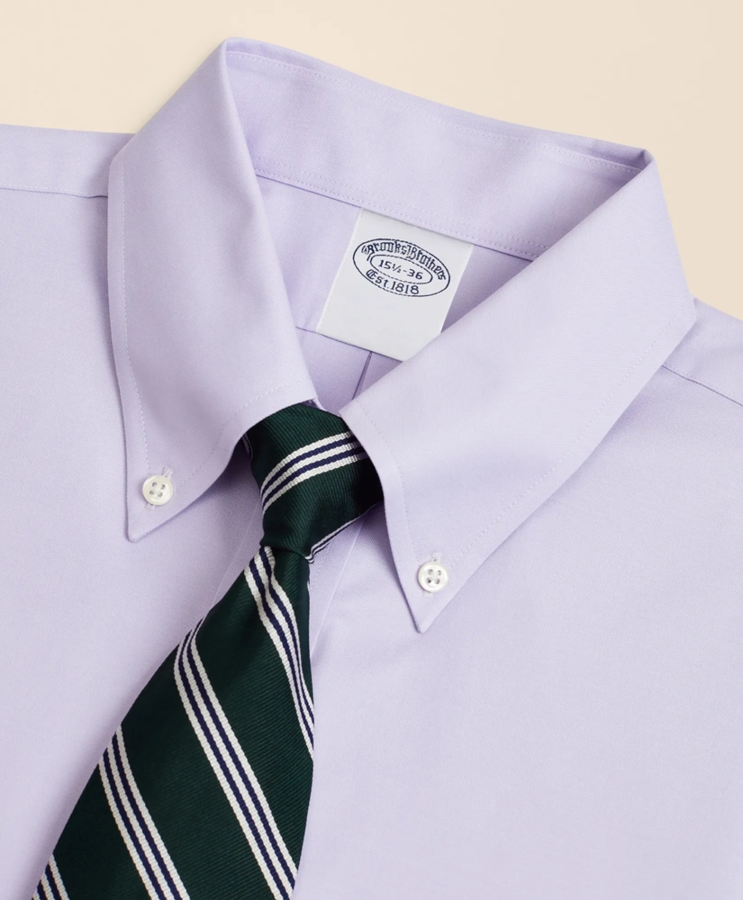 Stretch Supima&reg; Cotton Non-Iron Pinpoint Oxford Button-Down Collar Dress Shirt, image 2
