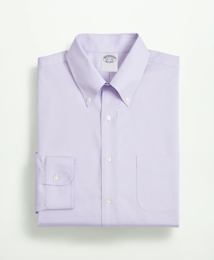 Stretch Supima® Cotton Non-Iron Pinpoint Oxford Button-Down Collar Dress Shirt, image 4