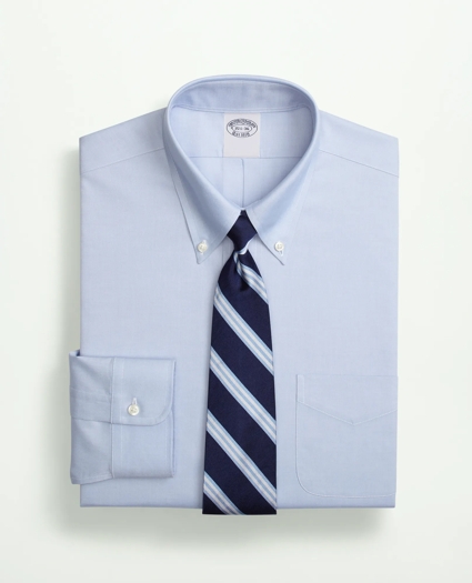 Stretch Supima® Cotton Non-Iron Pinpoint Oxford Button-Down Collar Dress Shirt, image 1