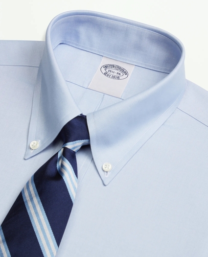 Stretch Supima® Cotton Non-Iron Pinpoint Oxford Button-Down Collar Dress Shirt, image 2