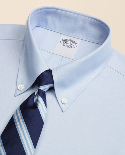 Stretch Supima&reg; Cotton Non-Iron Pinpoint Oxford Button-Down Collar Dress Shirt, image 2