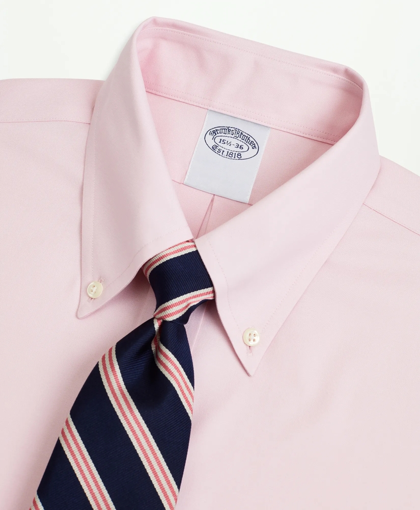 Stretch Supima® Cotton Non-Iron Pinpoint Oxford Button-Down Collar Dress Shirt, image 2