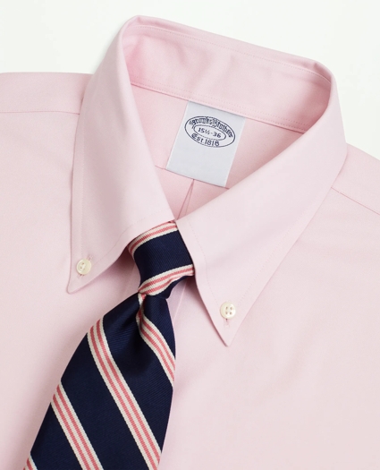 Stretch Supima® Cotton Non-Iron Pinpoint Oxford Button-Down Collar Dress Shirt, image 2