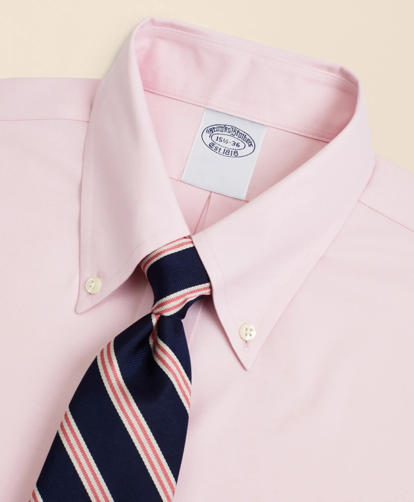 Stretch Supima&reg; Cotton Non-Iron Pinpoint Oxford Button-Down Collar Dress Shirt, image 2