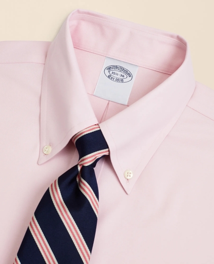 Stretch Supima&reg; Cotton Non-Iron Pinpoint Oxford Button-Down Collar Dress Shirt, image 2