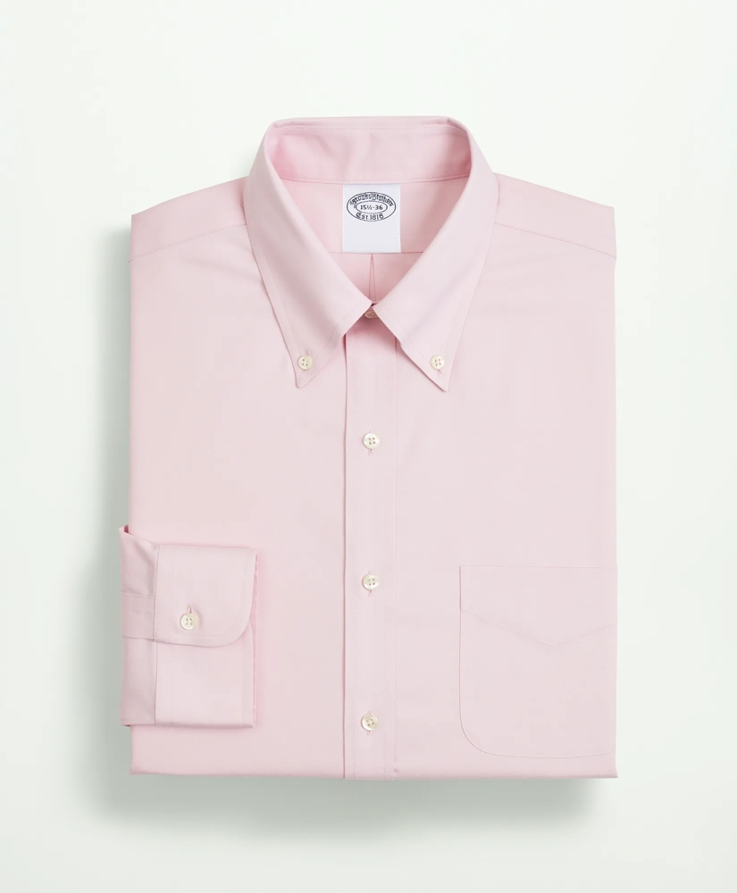 Stretch Supima® Cotton Non-Iron Pinpoint Oxford Button-Down Collar Dress Shirt, image 4