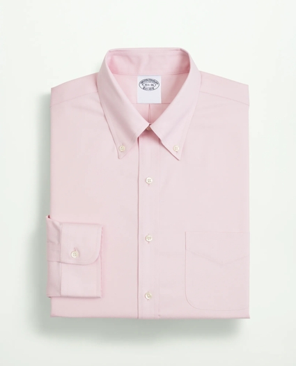 Stretch Supima® Cotton Non-Iron Pinpoint Oxford Button-Down Collar Dress Shirt, image 4