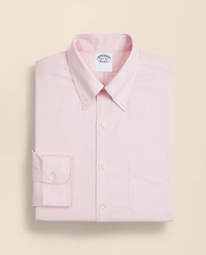 Stretch Supima&reg; Cotton Non-Iron Pinpoint Oxford Button-Down Collar Dress Shirt, image 4