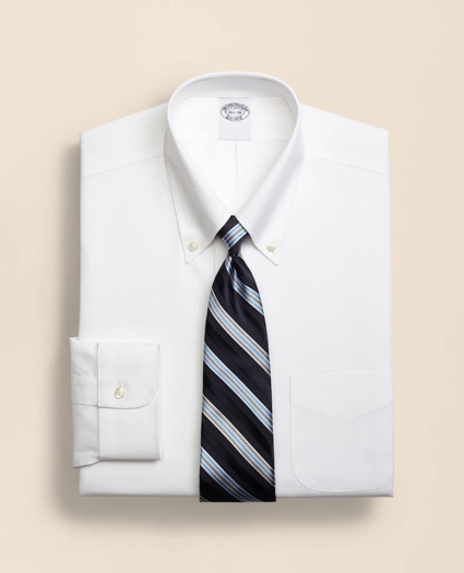 Stretch Supima&reg; Cotton Non-Iron Pinpoint Oxford Button-Down Collar Dress Shirt, image 1
