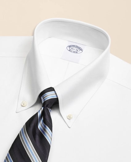 Stretch Supima&reg; Cotton Non-Iron Pinpoint Oxford Button-Down Collar Dress Shirt, image 2
