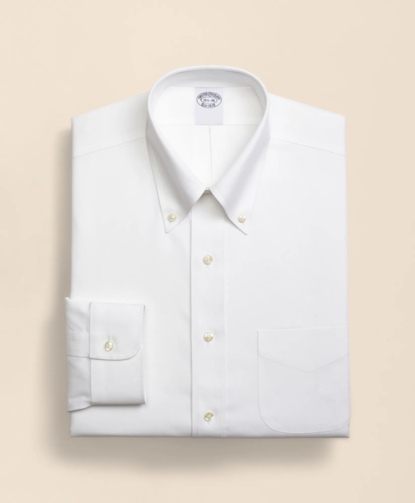 Stretch Supima&reg; Cotton Non-Iron Pinpoint Oxford Button-Down Collar Dress Shirt, image 4