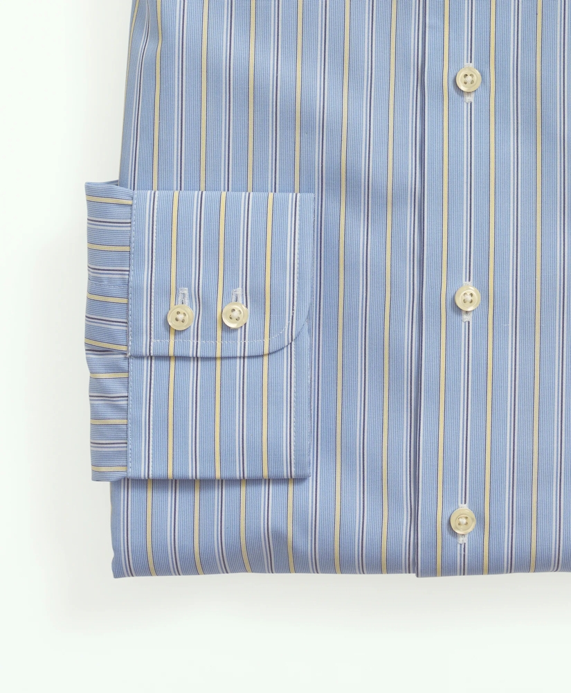 Brooks Brothers X Thomas Mason® Cotton Poplin English Collar, Stripe Dress Shirt, image 4