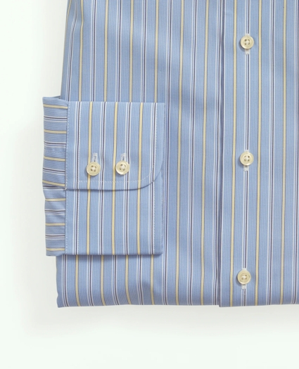 Brooks Brothers X Thomas Mason® Cotton Poplin English Collar, Stripe Dress Shirt, image 4