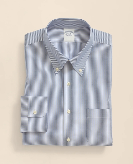 Stretch Supima&reg; Cotton Non-Iron Pinpoint Oxford Button-Down Collar, Candy Stripe Dress Shirt, image 2