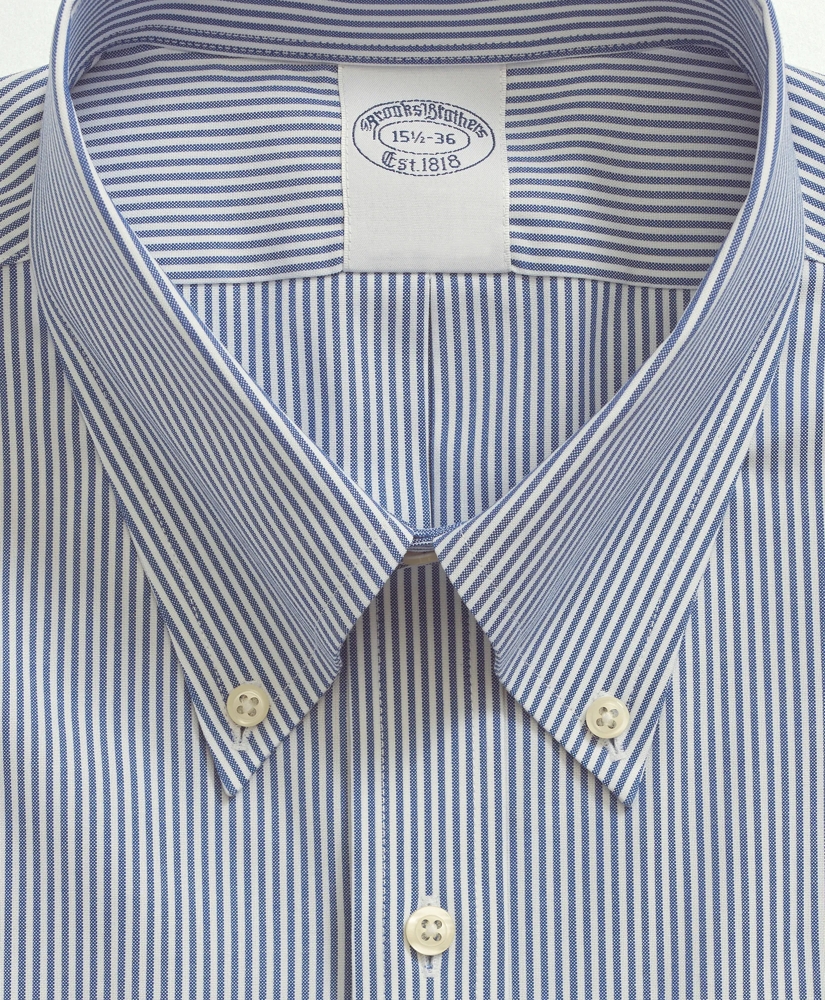 Stretch Supima&reg; Cotton Non-Iron Pinpoint Oxford Button-Down Collar, Candy Stripe Dress Shirt, image 3