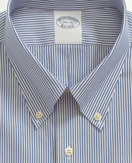 Stretch Supima&reg; Cotton Non-Iron Pinpoint Oxford Button-Down Collar, Candy Stripe Dress Shirt, image 3