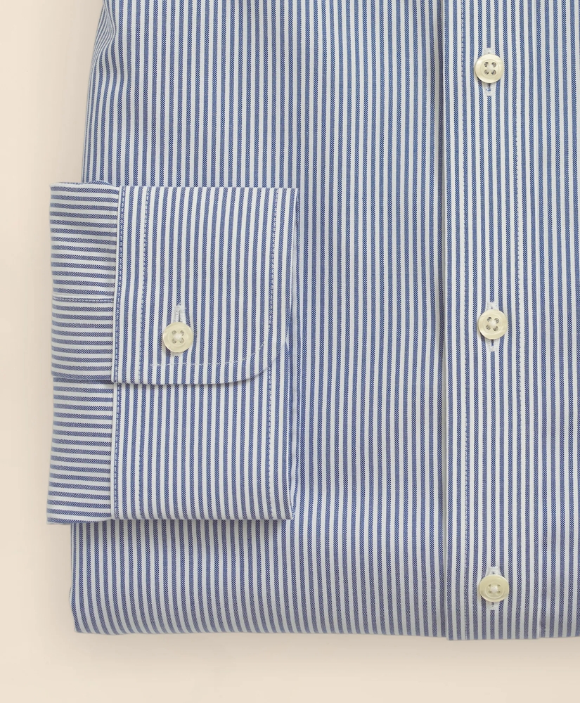 Stretch Supima&reg; Cotton Non-Iron Pinpoint Oxford Button-Down Collar, Candy Stripe Dress Shirt, image 4