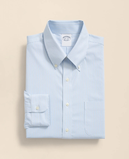 Stretch Supima&reg; Cotton Non-Iron Pinpoint Oxford Button-Down Collar, Candy Stripe Dress Shirt, image 1