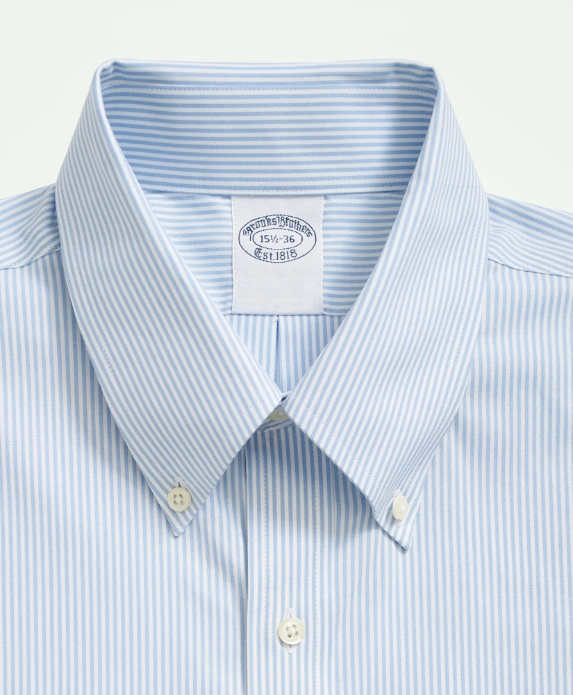 Stretch Supima® Cotton Non-Iron Pinpoint Oxford Button-Down Collar, Candy Stripe Dress Shirt, image 2