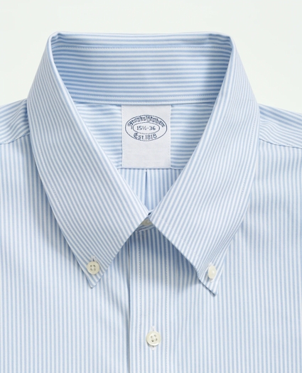 Stretch Supima® Cotton Non-Iron Pinpoint Oxford Button-Down Collar, Candy Stripe Dress Shirt, image 2