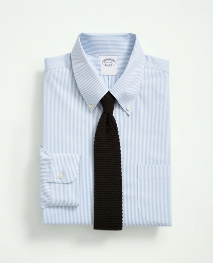 Stretch Supima® Cotton Non-Iron Pinpoint Oxford Button-Down Collar, Candy Stripe Dress Shirt, image 4
