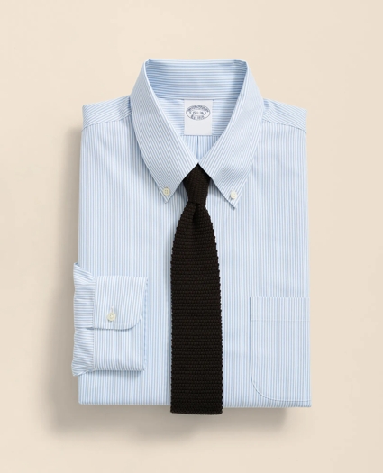 Stretch Supima&reg; Cotton Non-Iron Pinpoint Oxford Button-Down Collar, Candy Stripe Dress Shirt, image 4