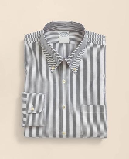 Stretch Supima&reg; Cotton Non-Iron Pinpoint Oxford Button-Down Collar, Candy Stripe Dress Shirt, image 2