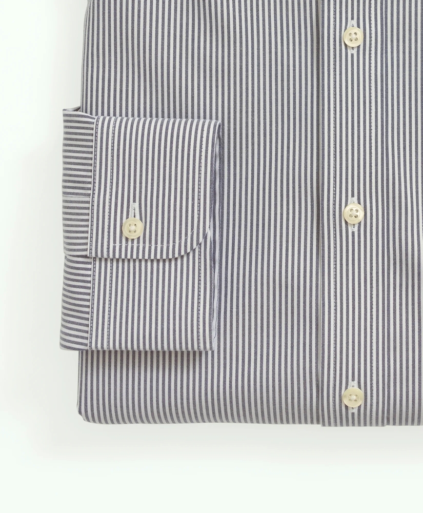 Stretch Supima® Cotton Non-Iron Pinpoint Oxford Button-Down Collar, Candy Stripe Dress Shirt, image 4