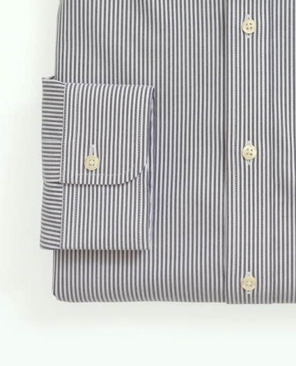 Stretch Supima® Cotton Non-Iron Pinpoint Oxford Button-Down Collar, Candy Stripe Dress Shirt, image 4